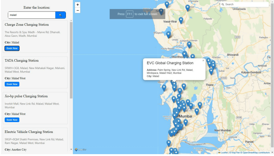 EV Charger Finder & Booking System